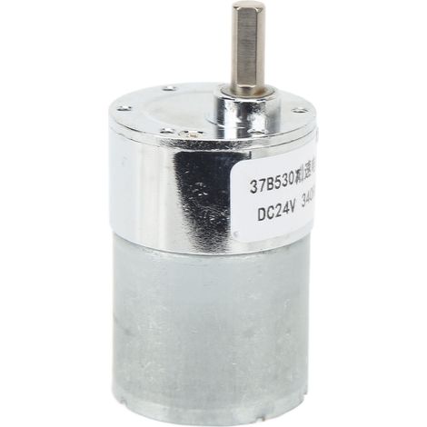 Moteur à engrenages DC 24V 340RPM 37B530 - Micro-moteur haute couple, vitesse réglable, usage industriel (1/5)