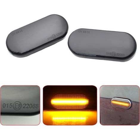 Dynamische LED-Blinker mit Seitenpositionslicht und Blinkfunktion, für (1/4)
