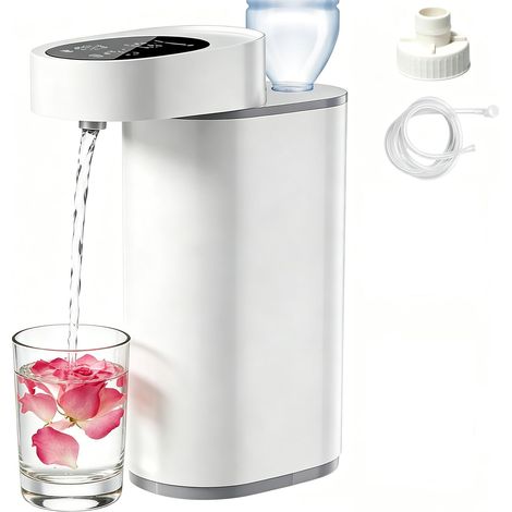 Distributeur Eau Chaude Instantané 2000W, 5 Temp 45-99°C, Écran Tactile, Bouteille & Eau Réseau, Portable Voyage, Blanc (1/5)