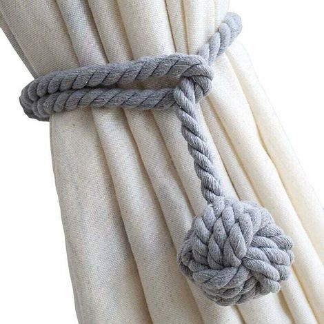 Pack of 2 Curtain and Blind Tiebacks, Fashionable Curtain Holders, Decorative Curtain Strips, Curtain Clips, Curtain Loops, The Most Practical Curtain Holders (1/5)