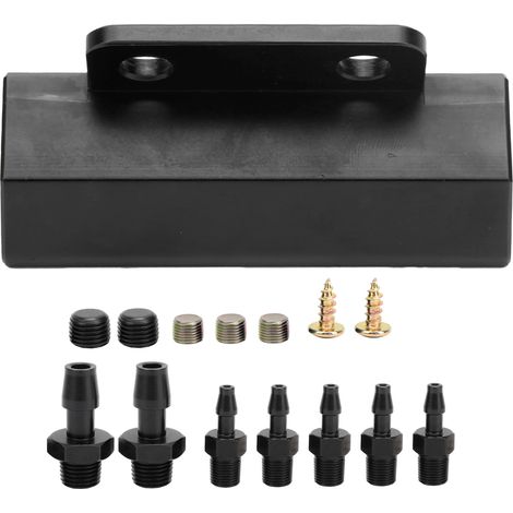 Collecteur d'admission de bloc de vide universel en alliage d'aluminium carburant gaz Turbo Wastegate Boost. (1/5)