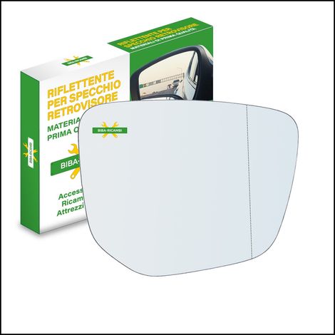 Vetro specchio retrovisore asferico lato dx-passeggero per mitsubishi eclipse cr