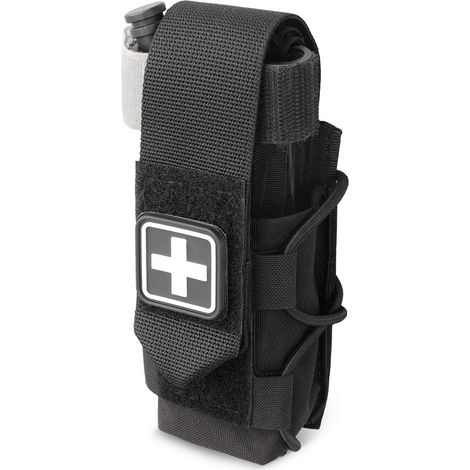 Tourniquet Holster mit MOLLE, IFAK Tasche für Outdoor, Schwarz