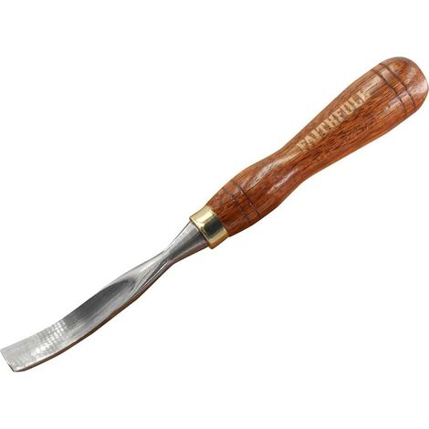 1 - Ciseau À Bois - Gouge Courbe - Lame Polie Pour Sculpture Sur Bois - Idéal Pour Évider Et Creuser - Manche En Bois - 12,7x220mm