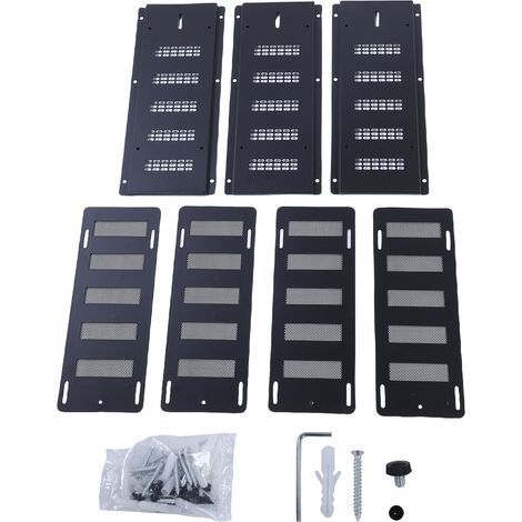 Lot de 3 grilles d'aération pour vide sanitaire, idéales pour les fondations, garages, combles et autres travaux de rénovation. Grille d'aération extérieure de 40,6 x 16,5 cm (16 x 6,5 pouces) pour ré (1/5)