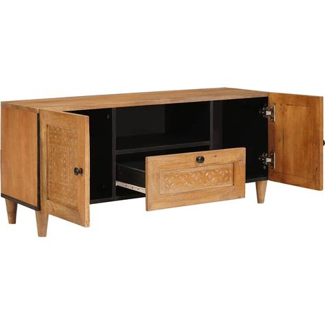 Maison Exclusive - Unidades de TV con cajón Marrón Claro 105 x 33 (1/5)