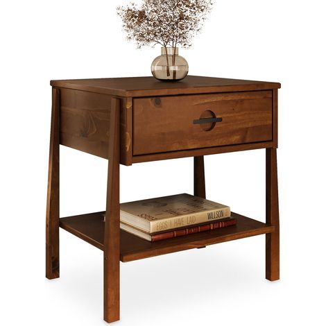 Table de chevet ADAMO Couleur Châtaigne (1/4)