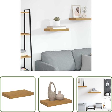 Rangement intérieur - Étagère Murale Beige 40 x 23,5 x 4 cm Bois d'ingénierie (1/5)
