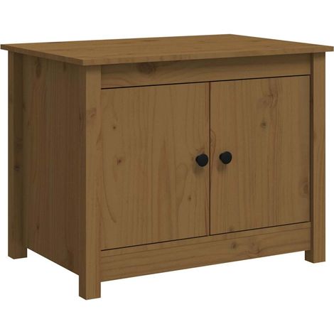 Maison Exclusive - Couchtisch Honigbraun 71x49x55 cm Massivholz K (1/5)