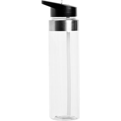 pair Bouteille d'eau potable pour la journée avec paille (1/2)