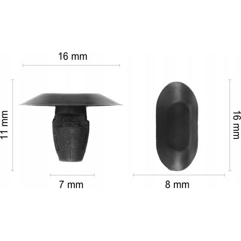 1 clip di tenuta per Citroën Peugeot 206 307 406 (1/5)