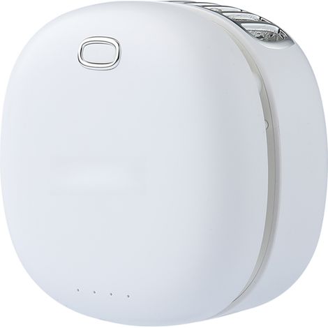 Ventilador portátil manos libres, mini ventilador personal, recargable por USB, ventilador de cuello de 3 velocidades con cable ajustable, ideal para viajes, acampadas, oficina y hogar.