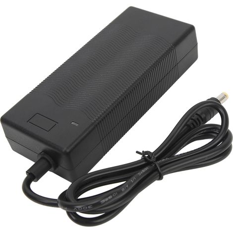 Chargeur de batterie portable 29,4 V 1,5 A pour vélo électrique et scooter, avec adaptateur secteur et prise CC 5,5 x 2,1 mm