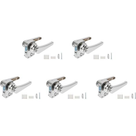 5X RV Serrure de Porte de Toilette Salle de Bain Serrure de Porte Caravane Bateau Loquet PoignéE Serrure RV Accessoires (1/5)