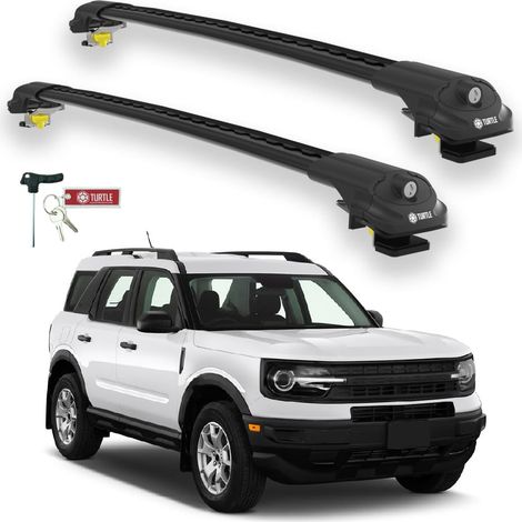 TURTLE kompatibel mit Ford Bronco Sport (Cx430) 2021-2025 Dachträger Air1 Schwarz (1/5)