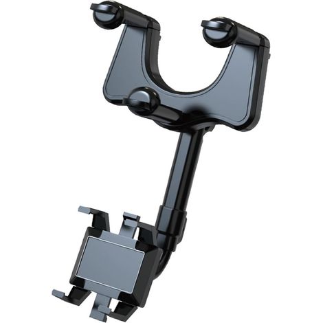 Support de téléphone pour rétroviseur de voiture, installation facile, design rotatif à 360 degrés pour la plupart des smartphones, construction ABS (1/5)