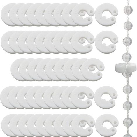Lot de 50 chaînettes verticales de rechange pour stores romains (1/5)