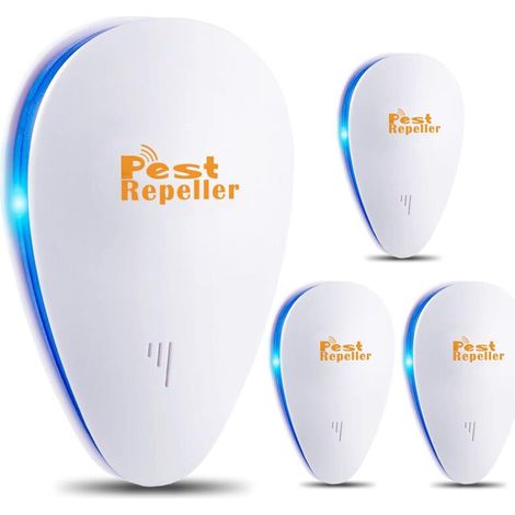 Ultrasonic Pest Repeller, 4 Packs, 2022 Upgraded Electronic Pest Repeller Control, Rat Repellent, Insect Repellent, Spider Repellent Ultrasonic Rodent Repellent Plug In for Mosquito,Mouse ,Bats,Fly