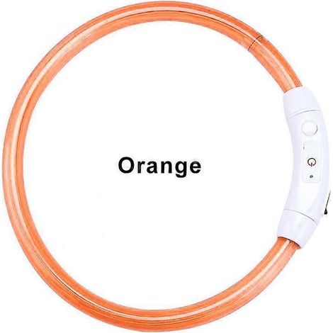 Collier pour animaux de compagnie neuf, rechargeable par USB, en silicone étanche, lumineux la nuit. (1/4)