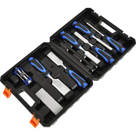 Set di scalpelli per legno, impugnatura ergonomica, mola resistente, scalpello per legno (1/2)