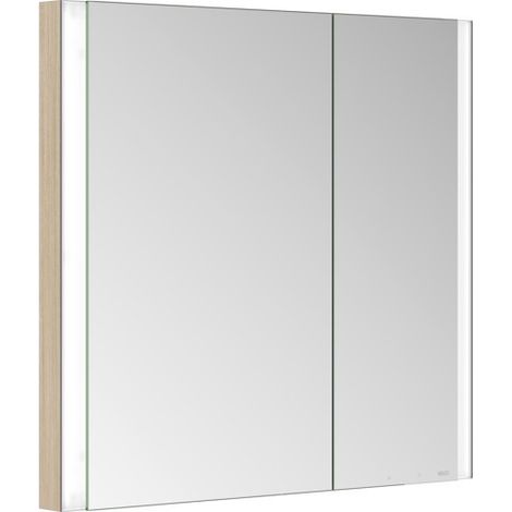 KEUCO SOMARIS Spiegelschrank Wandeinbau 2-türig, asymetrisch, mit
