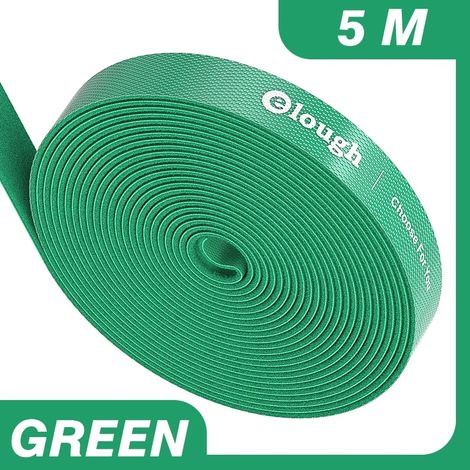 Organisateur de câbles Elough à velcro, enrouleur de câbles USB, protection de câble pour souris et casque audio, sans nylon et sans pinces. (1/5)