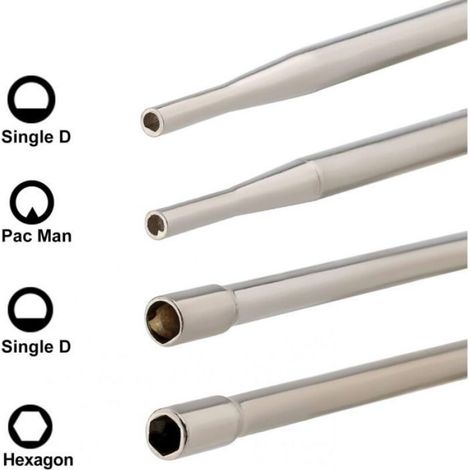 Kit de clés de réglage carburateur - 4 pièces en acier - Ajustement précis des vis de richesse et de ralenti (1/4)