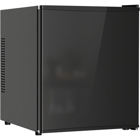 Mini Kühlschrank 44L/46 Dosen Kleiner Kühlschrank mit einstellbarem Thermostat 43 x 51 x 51,3 cm, Schwarz
