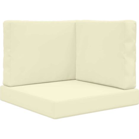Maison Exclusive - Sofakissen für draußen 3 pcs Creme Polyester