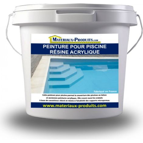 Peinture pour piscine résine Acrylique - 5 L Blanc - MATPRO (1/4)