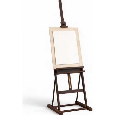 Chevalet de peinture en bois de hêtre avec rangement intégré (1/5)