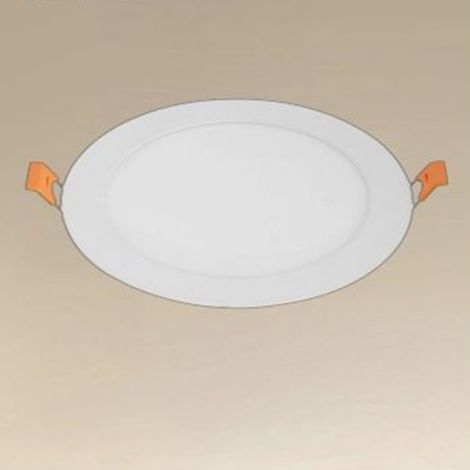 TRADE SHOP - Pannello Led 12 Watt Da Incasso Rotondo Bianco ø174mm Luce 3000k-6500k Ip20 00038 - (1/4)