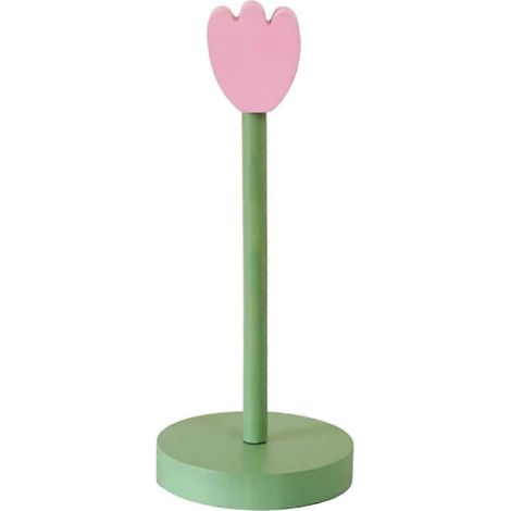 Porte-rouleau de papier essuie-tout en bois de tulipier, support vertical pour papier toilette et essuie-tout de cuisine. (1/5)