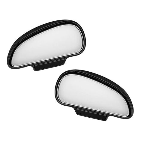 2pcs Blind Spot Mirror for Rearview Mirror, Wide Angle Car Blind Spot Mirror, 360 Degree Car Auxiliary Mirror for Car Truck SUV RV Van (Black) (1/4)