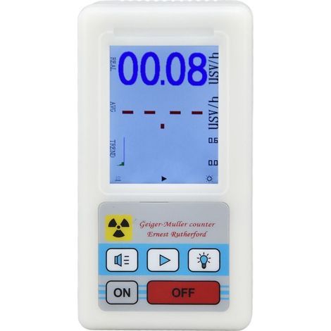 Compteur Geiger multifonctionnel – Détecteur de rayonnements nucléaires et électromagnétiques, lecture claire, modèle BR6 (1/5)