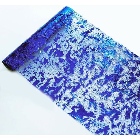 Lot de 2 chemins de table bleu roi à paillettes, 28 cm x 274 cm, décoration pour mariage, anniversaire ou Noël (1/5)
