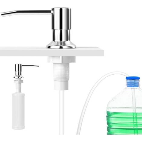 INOX Kitchen Soap Dispenser, Soap and Lotion Dispensers, Built-in Liquid Pump, Complete 500ml Foam Pump Set, Stainless Soap Dispenser for Kitchen Sink (1/5)