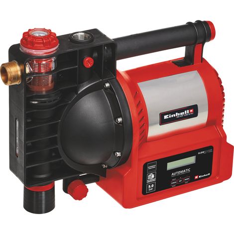 Einhell Hauswasserautomat GE-AW 1246 N FS (1.200 Watt, Wasserfüllanzeige, Schmutz-/Sauganzeige, Trockenlaufsicherung, Brühschutz, Vorfilter mit Rückschlagventil, Flow-Sensor) (1/5)