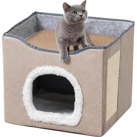 pour Chat Semi Ferm Lavable Grande Cave pour Chat pour (1/5)