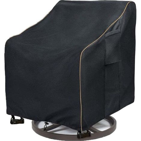 Housses de Chaise Longue pivotantes, XU, Imperméables et résistantes, Housses de Chaise à Bascule pour Meubles d'extérieur (84 x 89 x 98 cm) - KZQ