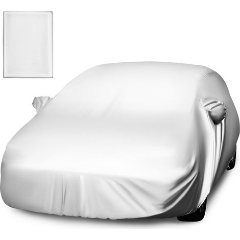 Housse de Voiture 170T Argentée XL Protection Toutes Saisons Pluie Vent et (1/5)