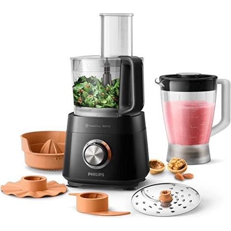 PHILIPS HR7510/10 Robot Compact Viva Collection - 800W, con blender de 1L y exprimidor (1/5)