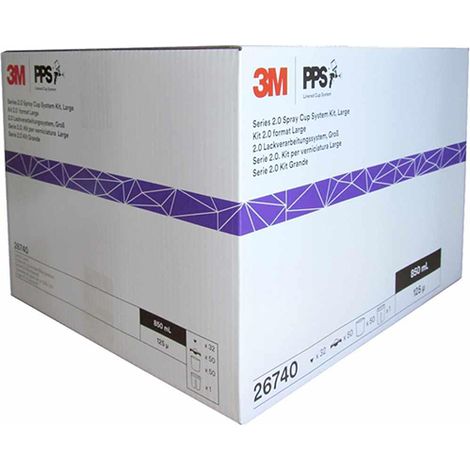 3M 26740 KIT DE PEINTURE PPS JETABLE GRAND 850 ML 125MICRON