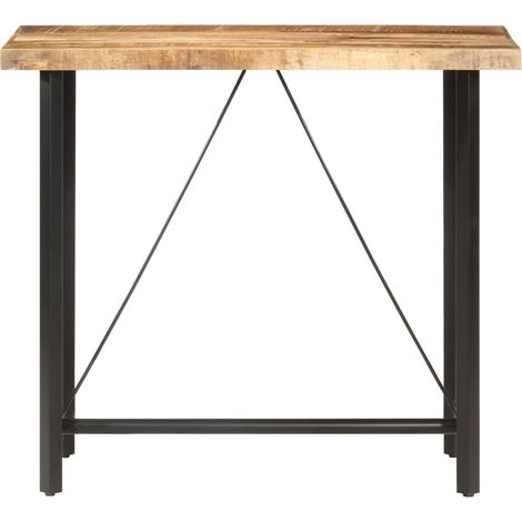 Bar Tisch 120x58x107 cm Rohes Mangoholz
