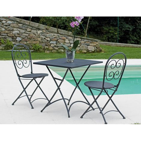 Sedia pieghevole in ferro color antracite MALIGI HOME MG/ATLANTE Ferro (1/5)