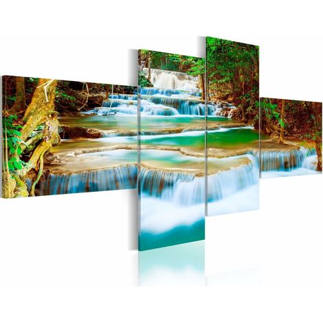 Tableau rivière en cascade - 200 x 90 cm (1/4)