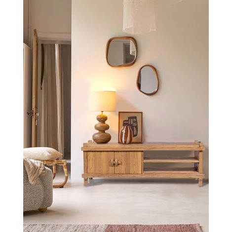 Nara - Meuble tv en bois de teck 150 cm (1/5)