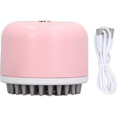 Brosse de Massage électrique pour chat, masseur de cuir chevelu pour tête d'animal domestique, favorise la Circulation, toilettage Portable pour chien, rose (1/5)