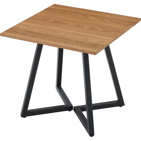 CAIziTable à manger carrée pour 4 personnes, 80 cm, table à manger moderne, base en métal, pour cuisine, salle à manger, petit espace, appartement (1/5)