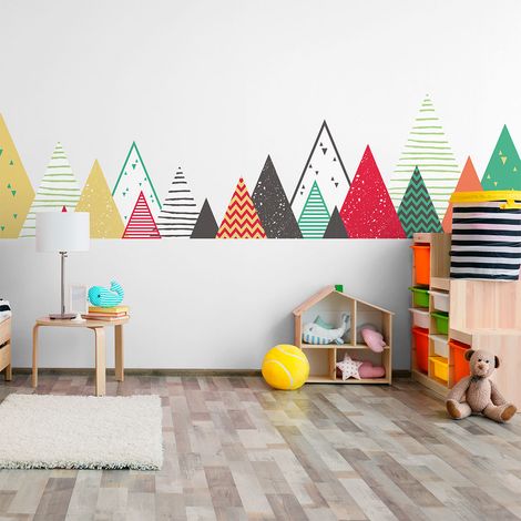 Stickers enfant montagnes scandinaves leonika 120 x 200 cm (1/5)